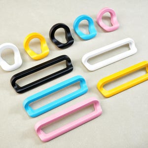 Colorful Circular Ring Pull Dresser Drawer Handles Pink Kitchen Cupboard Cabinet Pull Door Handle Closet Wardrobe Knob Pulls Modern Hardware