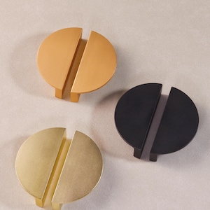 Semicircle Combined Knobs Pulls Handles Cabinet Pull Door Handles Dresser Drawer Handle Wardrobe Knob Gold Cupboard Knobs Pulls Hardware