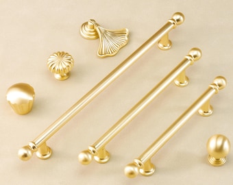Minimalist Handles Polished Gold Drawer Dresser Handles Cupboard Pulls Kitchen Cabinet Pulls Modern Wardrobe Handles Ball Knobs Hardware