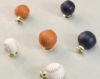 Skórzana gałka kulkowa do pokoju dziecięcego, uchwyt do szafki, uchwyt do szuflady, gałka do szafki, brązowy, biały, czarny, uchwyty, gałka do szafy, osprzęt