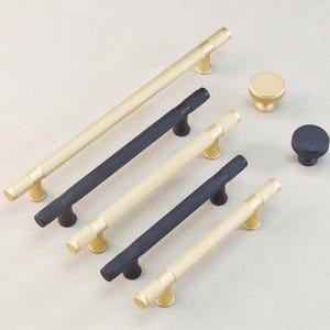 Non-Slip Kitchen Cabinet Handles Black Door Handles Dresser Pulls Drawer Knob Gold Round Knobs Closet Handle Cupboard Pulls Modern Hardware