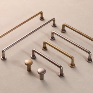 Rustic Iron Dresser Drawer Cabinet Handle Pull Knob Wardrobe Furniture Closet Kitchen Cupboard Cabinet Door Handles Pulls Modern Hardware