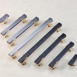 Square Fashion Handles Dresser Drawer Pulls Knobs Gold Black Gray Wardrobe Handles Closet T Knob Kitchen Cabinet Door Handles Pulls Hardware