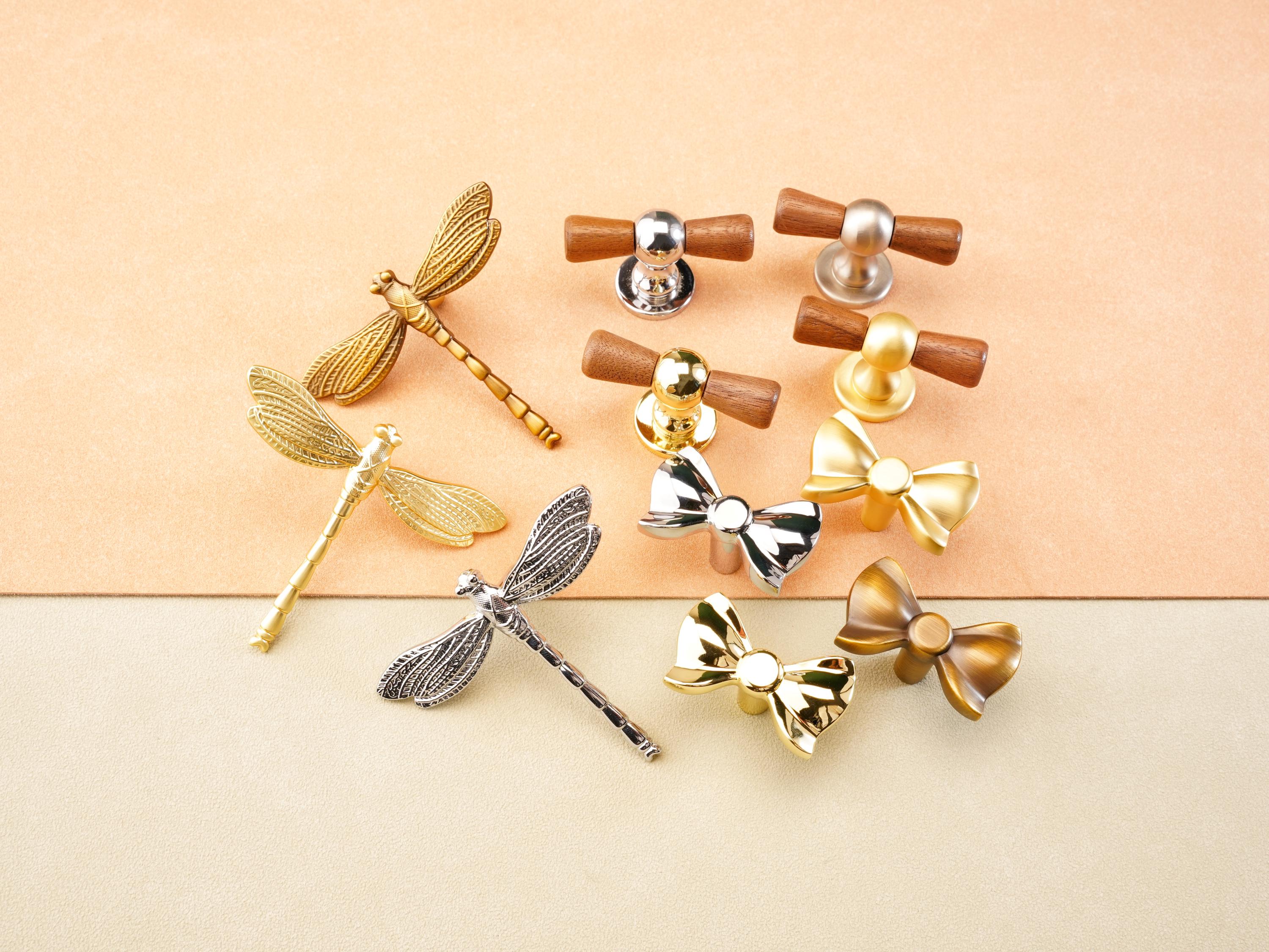 Gold Bow Knobs for Dresser - Etsy