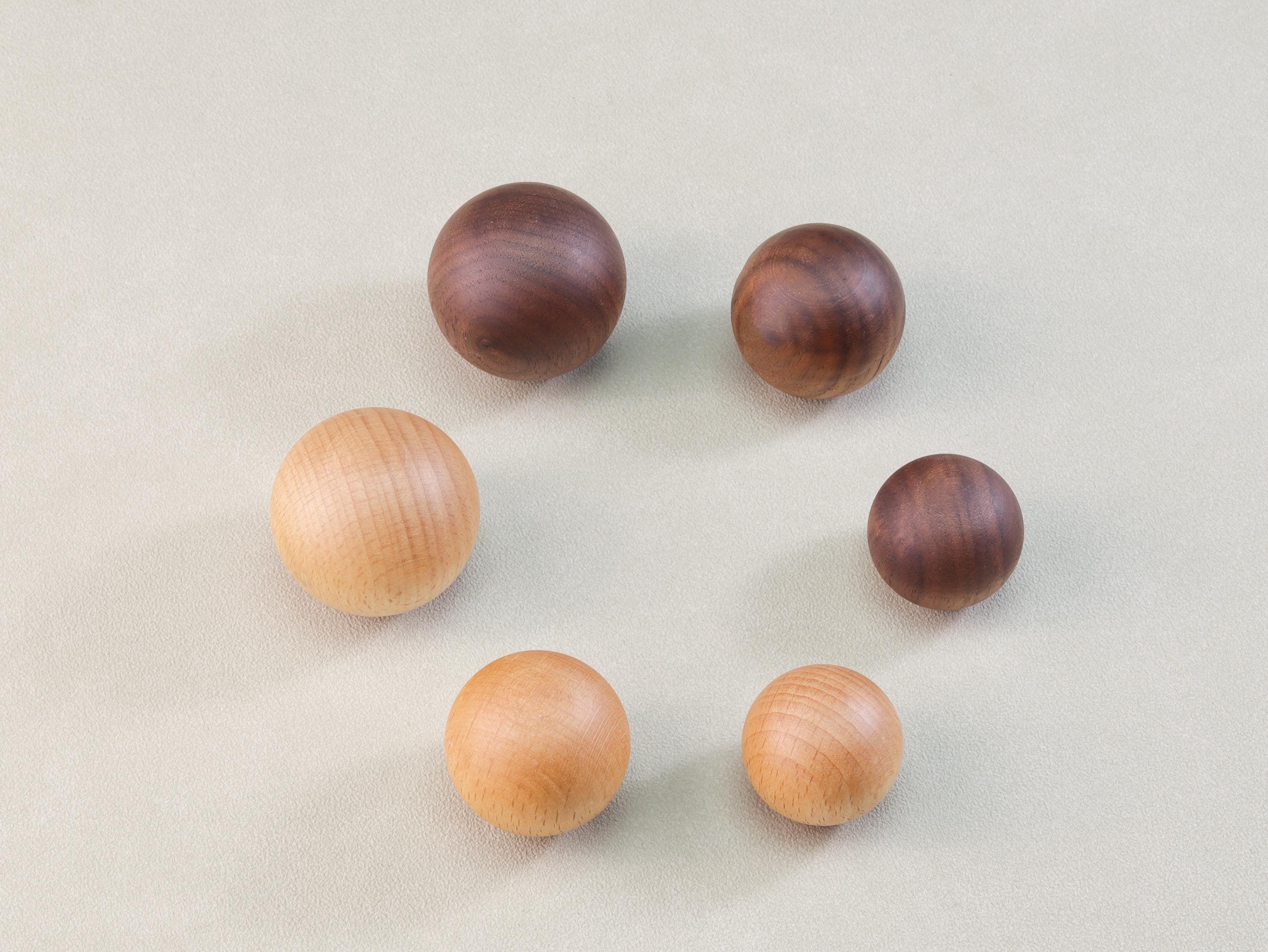 10 Unfinished Cherry Wood Cabinet Knobs – 1 3/4" Round – DIY Paint Or Stain – Green Valley Wood Products