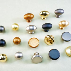 Single Hole Knobs Ball Dresser Drawer Knobs Cupboard Handles Gold Knobs Chrome Knob Closet Wardrobe Pulls Kitchen Cabinet Door Handles