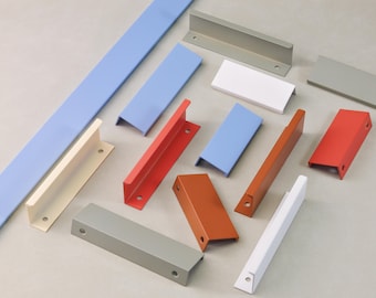 Multiple Colors Hidden Handles Dresser Drawer Cabinet Pull Knob Wardrobe Furniture Closet Kitchen Cupboard Door Handle Pulls Modern Hardware