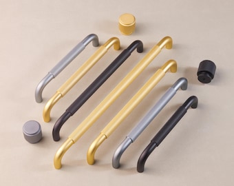 Anti Slip Design Kitchen Cabinet Modern Door Handles Design Dresser Drawer Knobs Pulls Closet Handle Kitchen Cupboard Pull Hardware