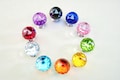 Colorful Crystal Handles Dresser Drawer Handles Kitchen Cabinet Pulls Door Handles Closet Ball Knobs Pulls Chrome Modern Hardware Knob product logo