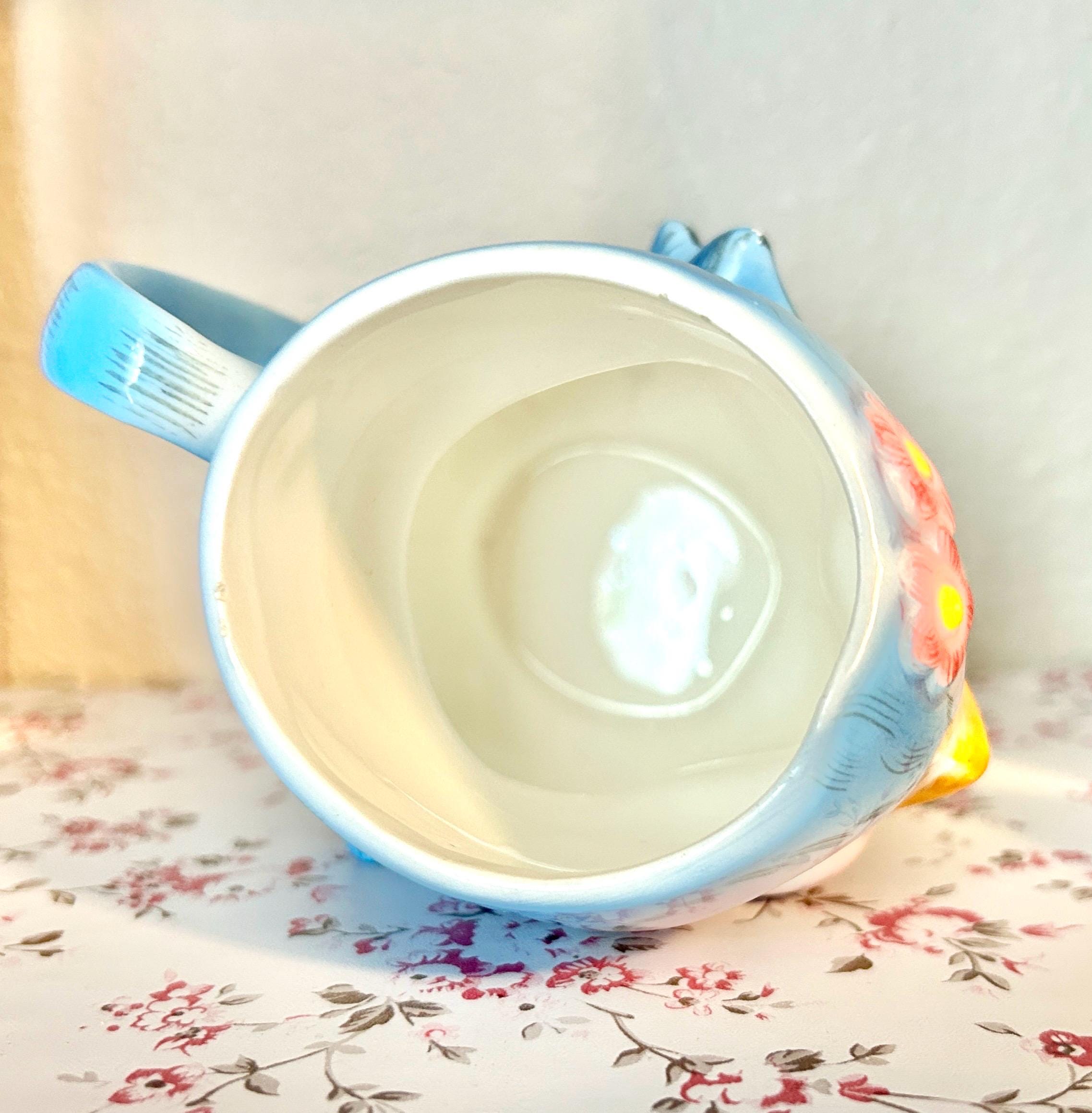 あお空 オヴェルノワセット Vintage Lefton Japan Ceramic Bluebird Cup Mug With Handle