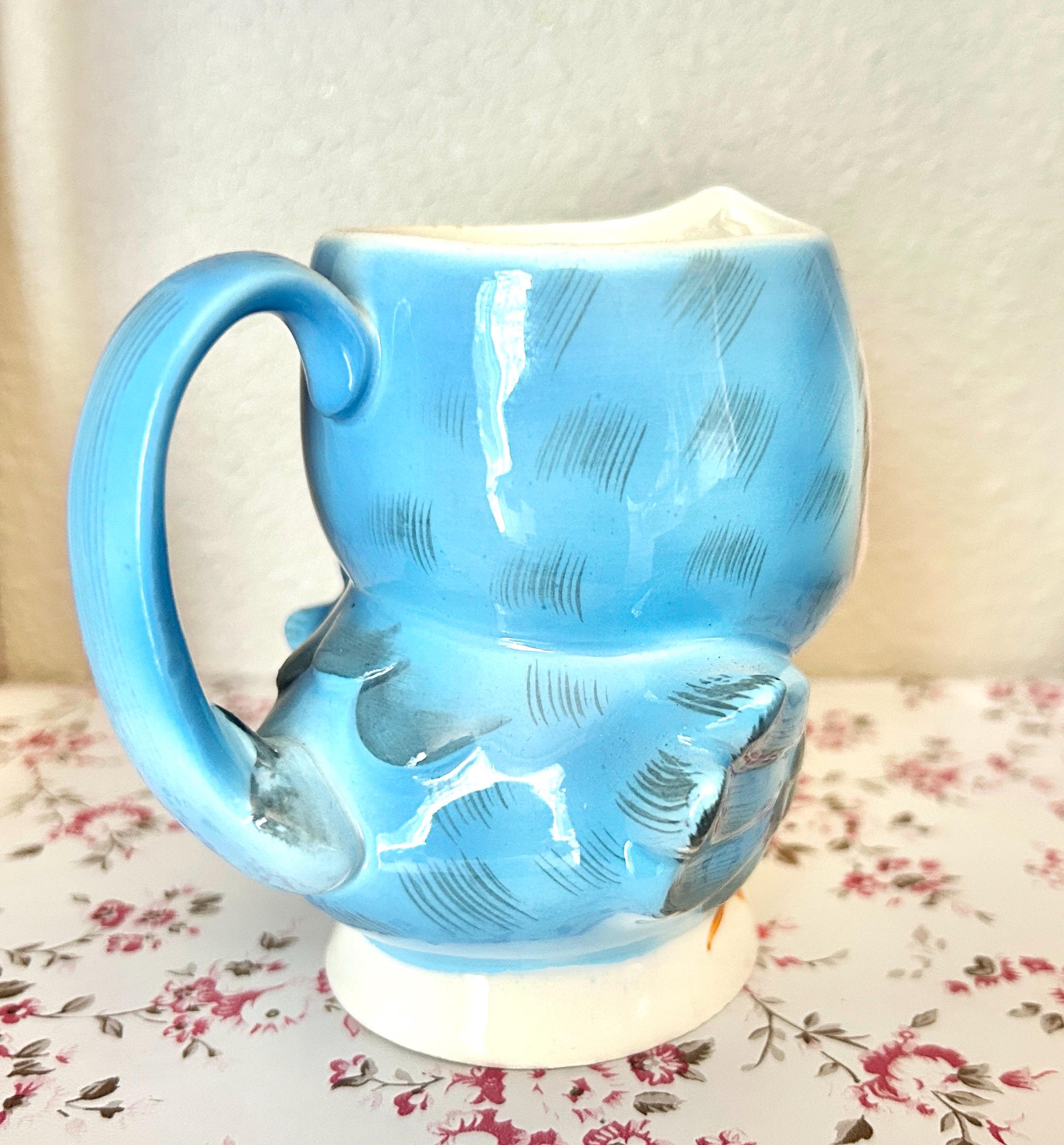 あお空 オヴェルノワセット Vintage Lefton Japan Ceramic Bluebird Cup Mug With Handle