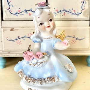 Vintage Lefton Japan Friday’s Child Angel Girl Figurine