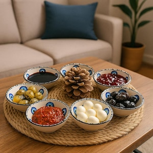 Set of Serving Kitchen Handmade Ceramic Bowls Minimalist Elegant Pottery for Dining Unique Housewarming Decor Wedding Holiday Gift