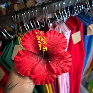 Foam 4.5” HIBISCUS flower hair pick