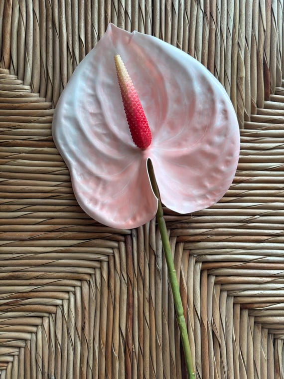 Real Touch Anthurium Hair Pick Flower Stem