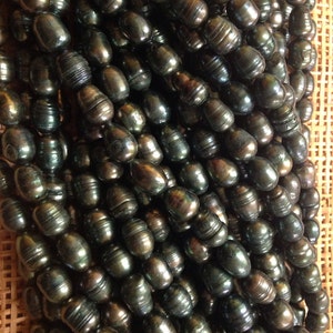 Big Lumpy Black Fresh Water Pearls 5 image 3