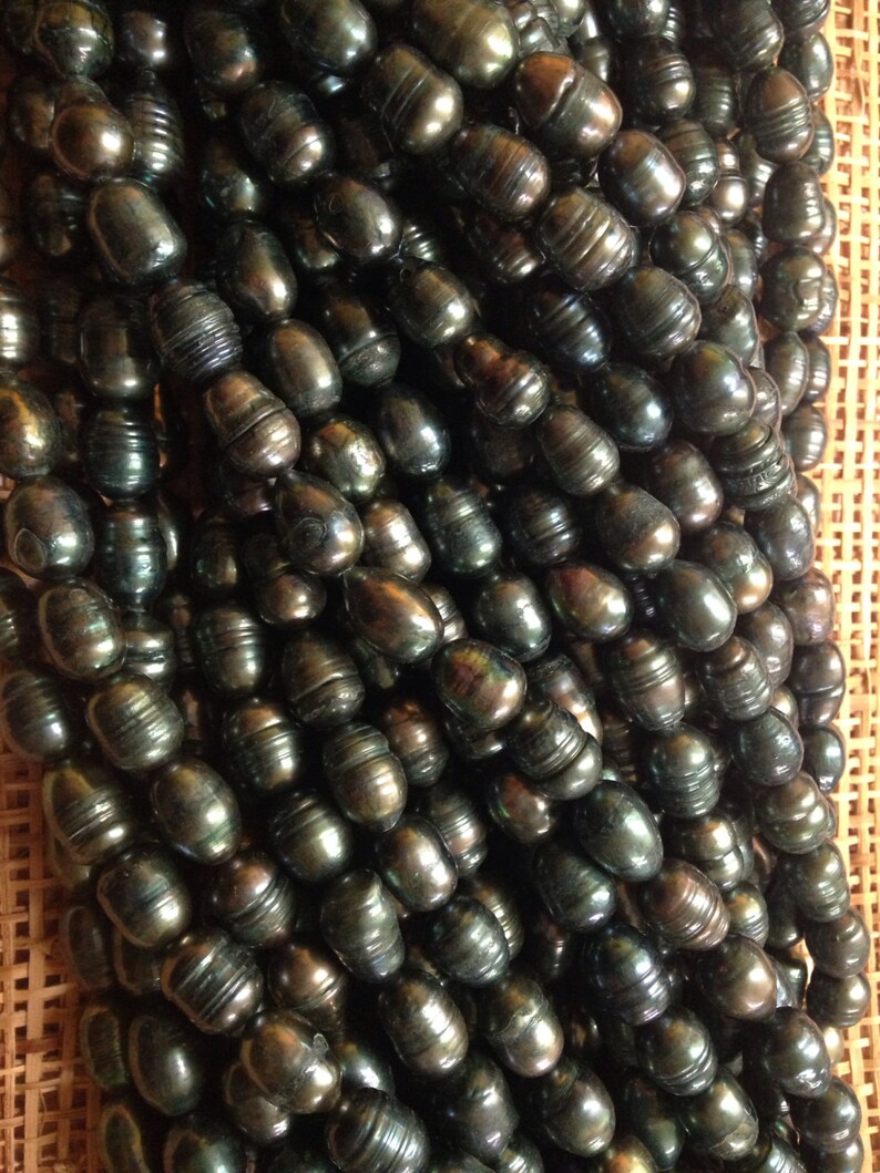 Big Lumpy Black Fresh Water Pearls 5 image 3