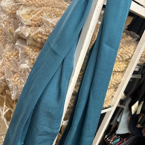 Tahitian Pareu - DARK TEAL BLUE no fringe pareo