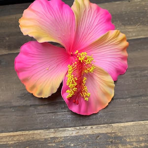 Foam 4.5” HIBISCUS flower hair pick