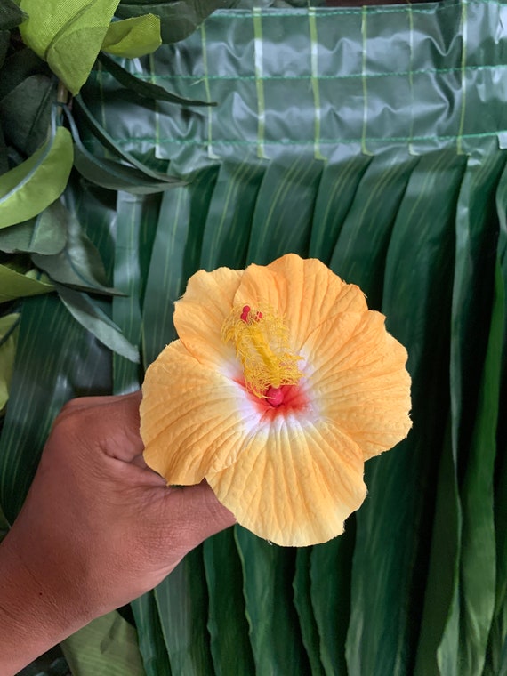 Real Touch HIBISCUS flower hairpick Etsy
