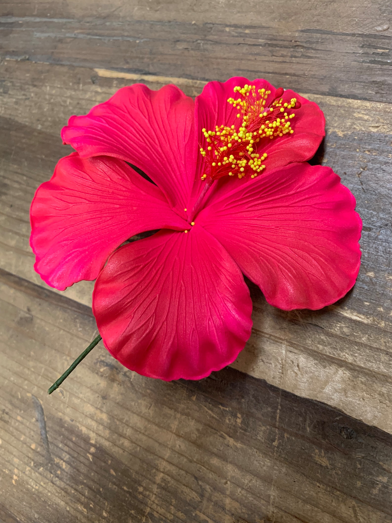 Foam 4.5 HIBISCUS Flower Hair Pick Etsy