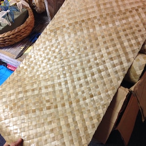 Woven Lauhala Mat for tall headpieces