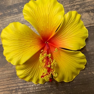 Foam 4.5” HIBISCUS flower hair pick