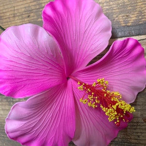 Foam 4.5” HIBISCUS flower hair pick