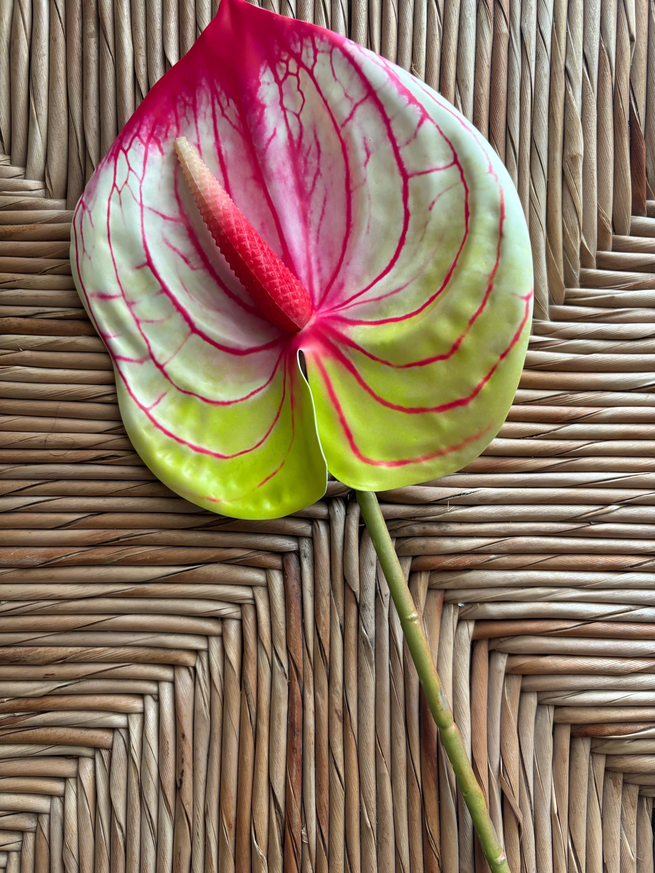 Real Touch Anthurium Hair Pick Flower Stem - Etsy