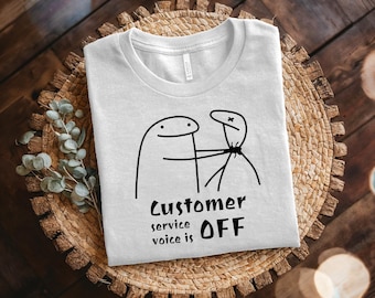 Maglietta con messaggio vocale del servizio clienti OFF, maglietta con meme divertente, maglietta unisex, regalo ideale, maglietta di cotone umoristica, regalo per amici e colleghi