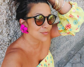 Boho Floral Cotton Maxi Dress: Removable Sleeves, Summer Clothing