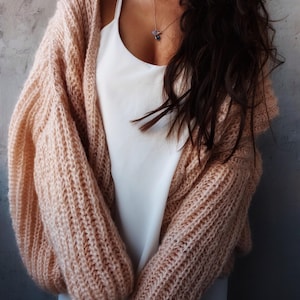 100% Handmade cardigan, Boho style cardigan,mohair  cardigan ,Boho roba knit cardigan,Sweater mohair cardigans, Oversized cardigan.