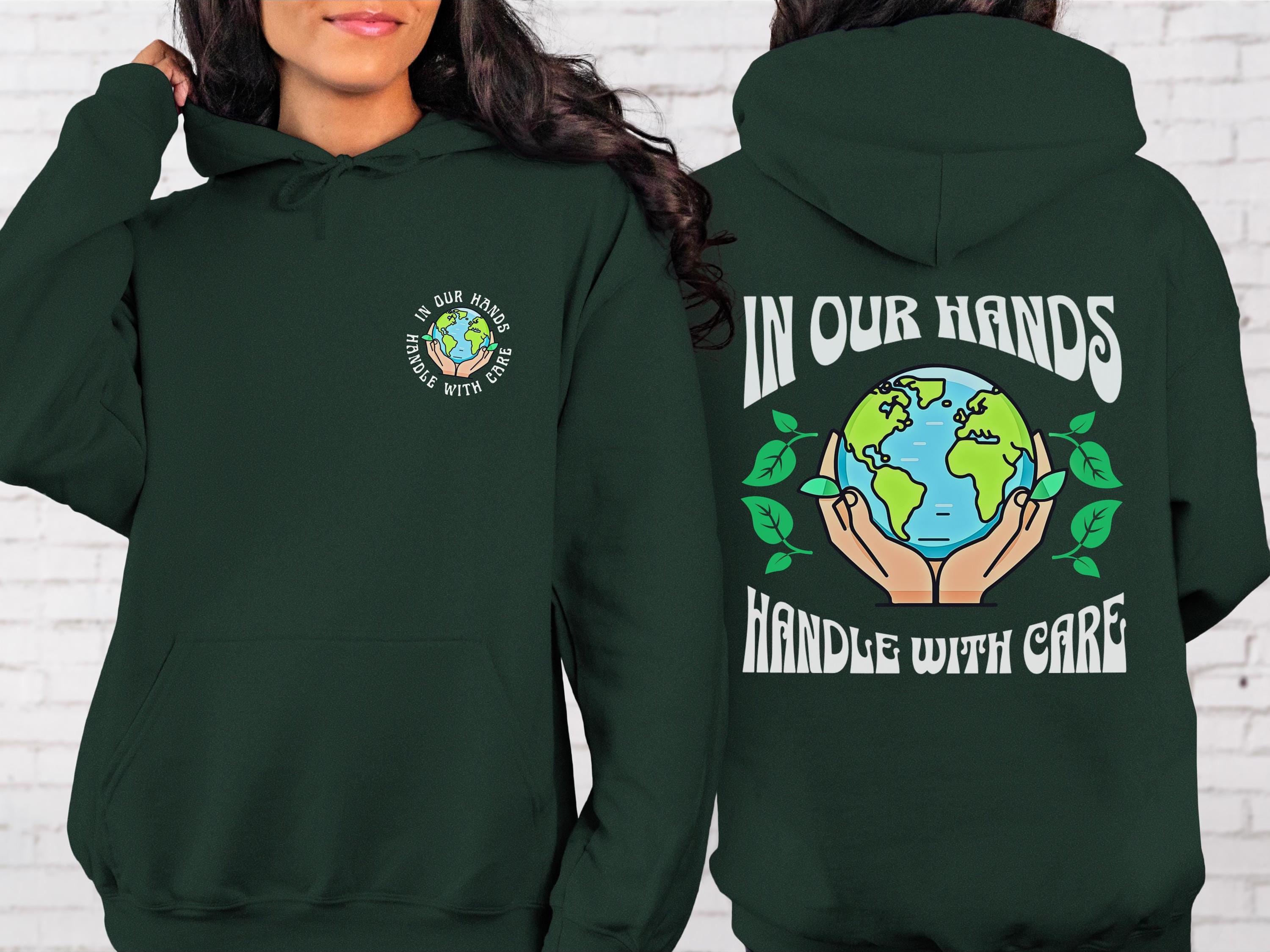 トップス HANDLE WITH CARE LABEL HOODIE GREEN Handle With Care Hoodie - Etsy
