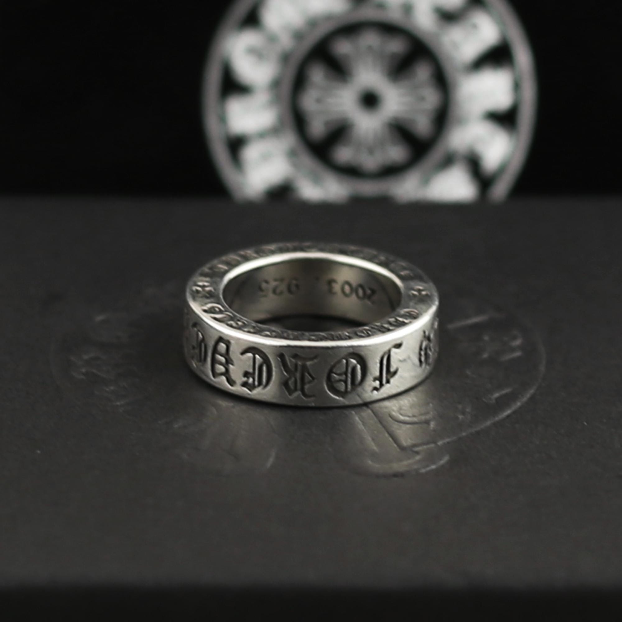 Silver 925 Chrome Hearts Ring - Etsy