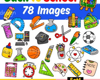 Back to School Clip Art Set1