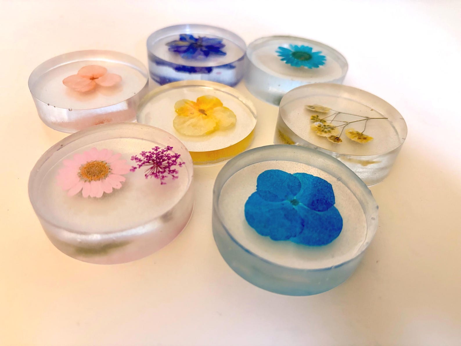 Paperweight Custom Custom Resin Paperweight: Real Pressed Flowers, Personalized Gift - Etsy