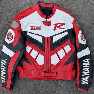 Yamaha Racing レーシングジャケット 赤/白 Yamaha red jacket - Etsy 日本