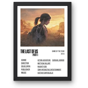 The Last of Us Poster, The Last of Us Part 1 Poster, Video Game Poster, Gaming Wall Art, Minimalistic Video Game Wall Art, Video Game Art.