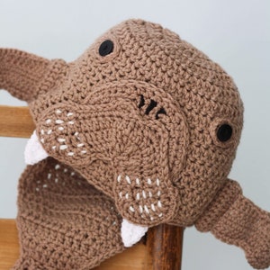 Walrus Hat, Crochet Hat, Beanie, Fish, Winter, Halloween Costume, Christmas, Gift, Men, Women, Boys, Girls, Baby Shower, Aquarium, Animal