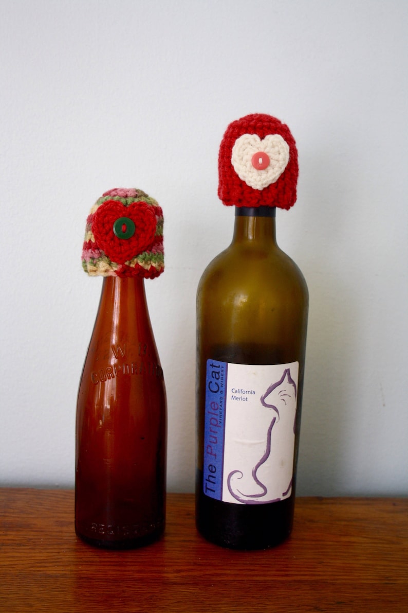 Wine Bottle Toppers, Hearts, Romance, Adult, Gift, Valentine's Day, Women, Wedding, Bridal Shower, Holiday, Christmas, Love, Bar, Booze image 4