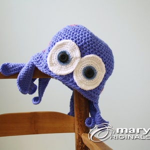 Octopus Hat, Squid Hat, Jellyfish Hat, Crochet Beanie, Funny Hat, Sea Creature, Accessories, Boy's Clothing, Girl's Clothing, Men, Women, image 1