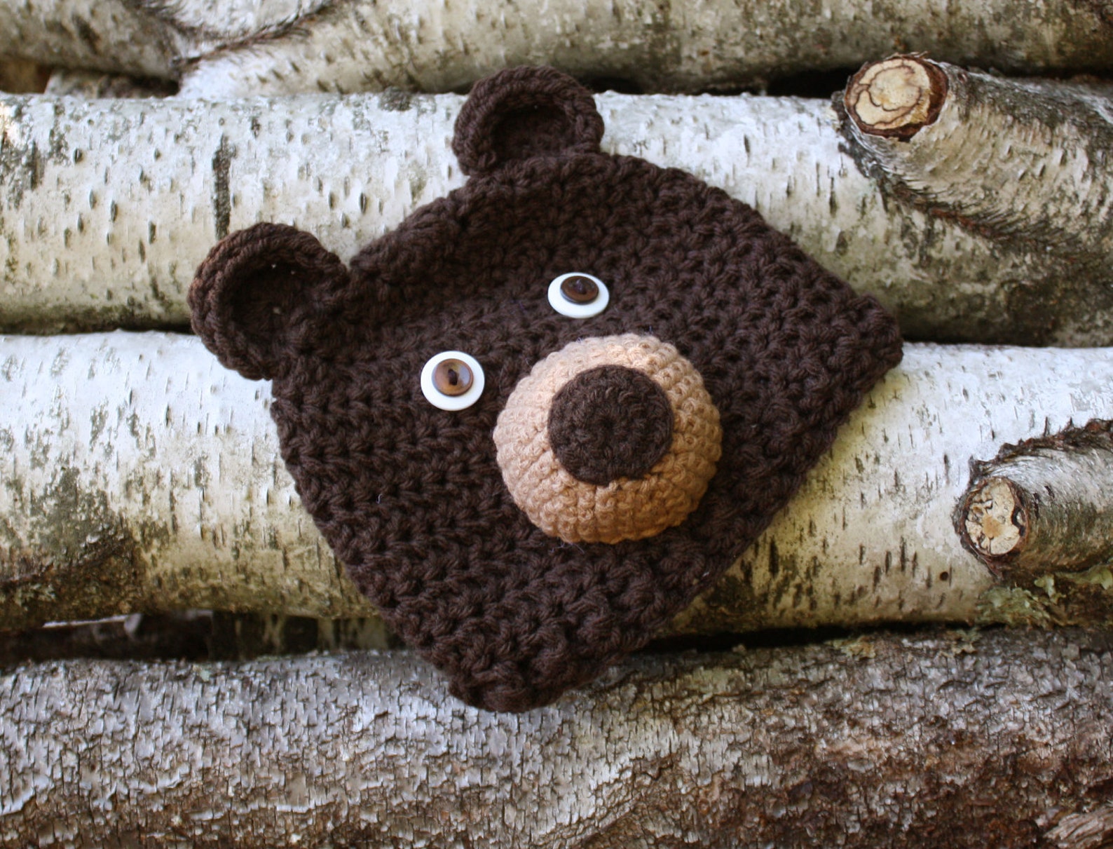 Brown Bear Hat Bear Hat Crochet Beanie Animal Hat Boys Etsy