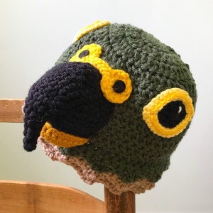 Kea Parrot Hat, Beanie, Crochet, Accessories, Clothing, Men, Women, Boys, Girls, Bird, Gift, Christmas, Halloween, Costume, Winter, Gag Gift image 6