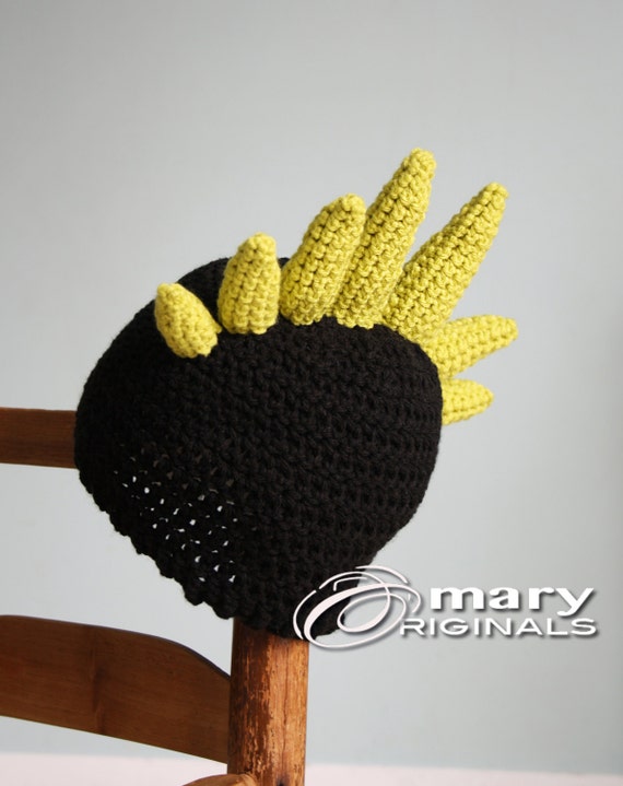 crochet mohawk beanie