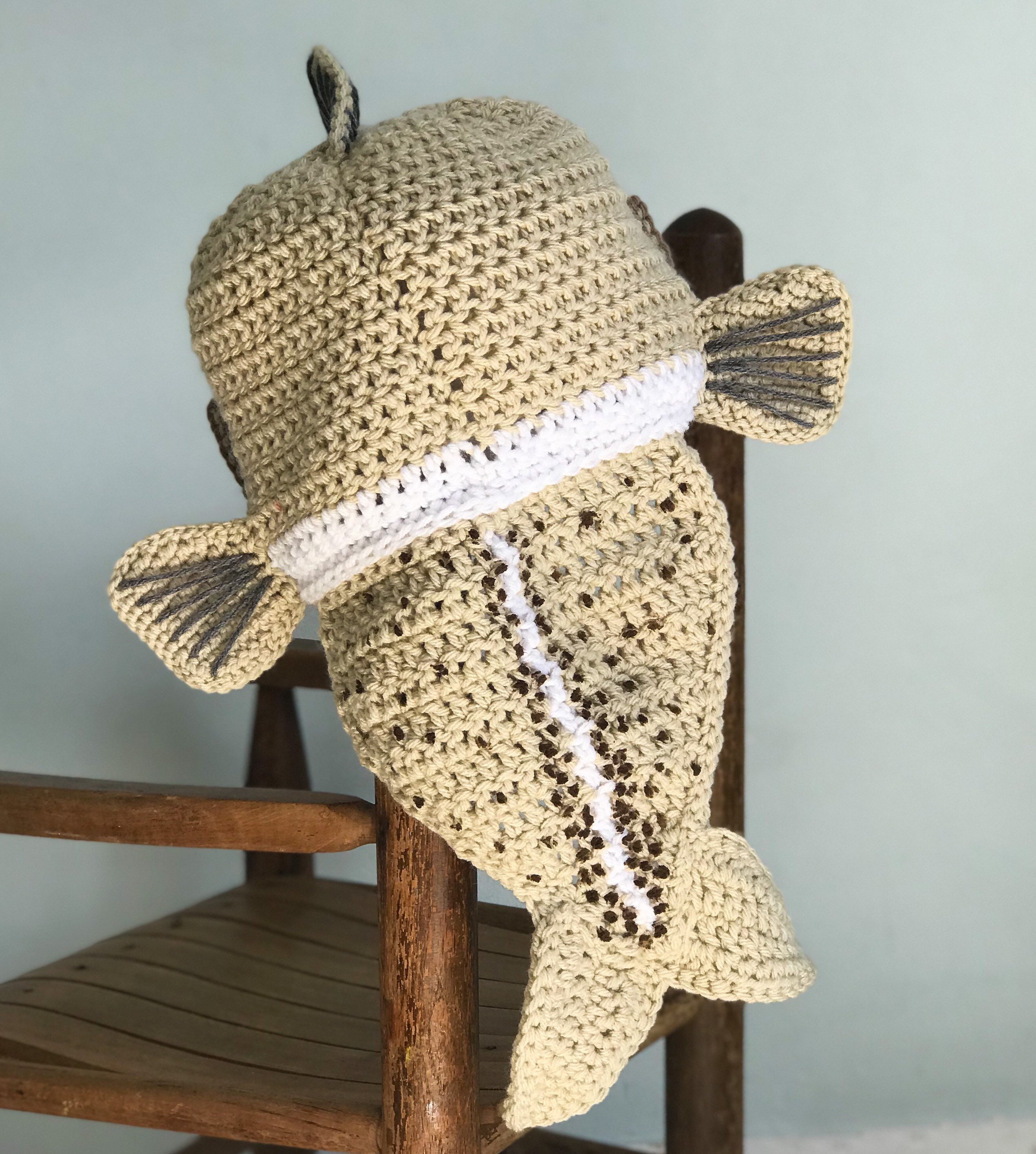 Cod Hat Atlantic Cod Crochet Beanie Fish Men Women - Etsy Sweden