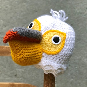 Pelikan Hut, Häkelmütze, Vogel Hut, Halloween Kostüm, Kleidung, Weihnachtsgeschenk, Frauen, Männer, Jungen, Mädchen, Accessoires, Wintermütze