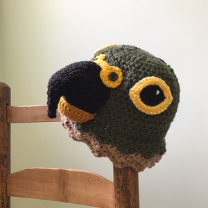 Kea Parrot Hat, Beanie, Crochet, Accessories, Clothing, Men, Women, Boys, Girls, Bird, Gift, Christmas, Halloween, Costume, Winter, Gag Gift image 7