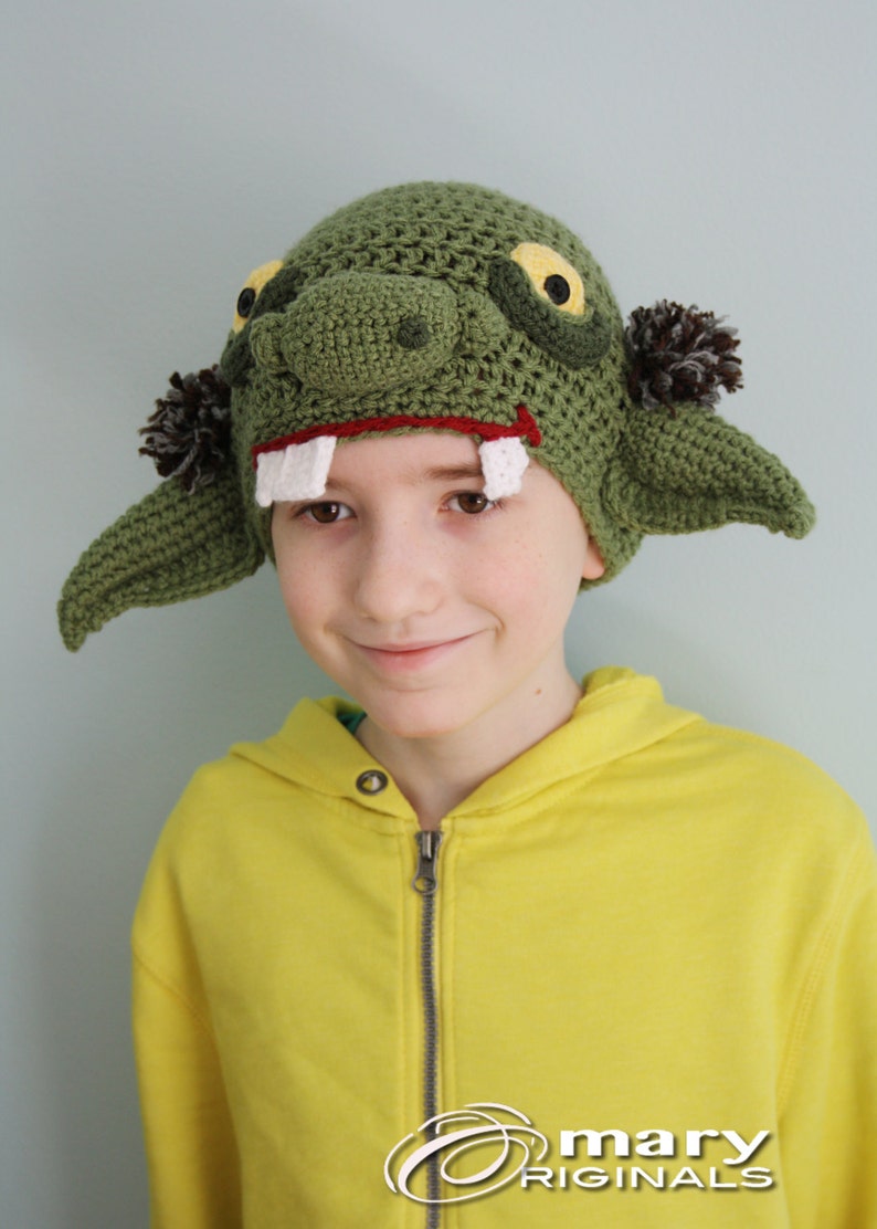 Goblin Hat, Orc Hat, Troll Hat, Alien Hat, Ogre Hat, Creature Hat, Halloween Costume, Syfy Costume, Men Women Children Clothing, image 2