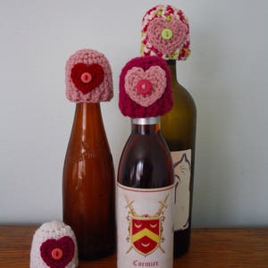 Wine Bottle Toppers, Hearts, Romance, Adult, Gift, Valentine's Day, Women, Wedding, Bridal Shower, Holiday, Christmas, Love, Bar, Booze image 3