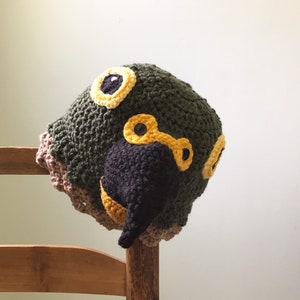 Kea Parrot Hat, Beanie, Crochet, Accessories, Clothing, Men, Women, Boys, Girls, Bird, Gift, Christmas, Halloween, Costume, Winter, Gag Gift image 2